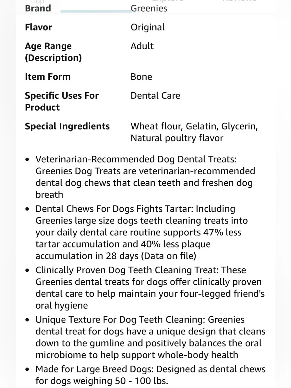 Greenies original dental